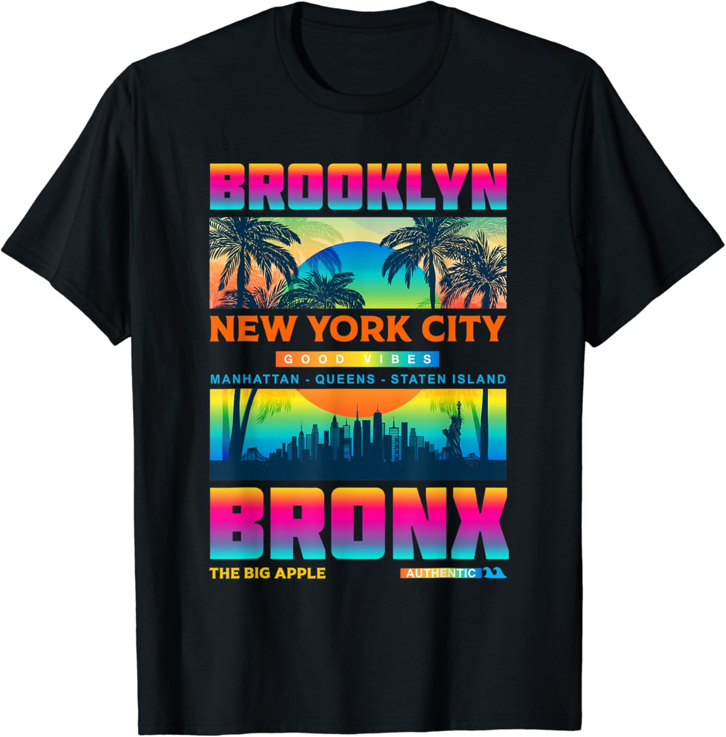 Colorful New York City T shirt, Urban NYC , New York City TShirt